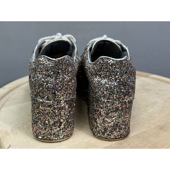 Steve Madden Shoes Womens Size 6M Multicolor Glitter Platform Karuso Chunky Sole - Picture 7 of 10